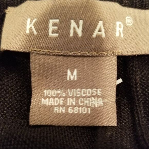 Black Knitted Sleeveless Dress with embellished neckline by KENAR - Picture 6 of 6